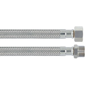 Flexibler Edelstahl-Verbindungsschlauch, 200 mm lang, für Trinkwasserinstallation.