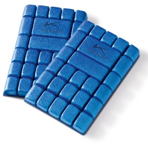 Kübler Workwear Knieschoner, mittelblau, 2er-Pack für Arbeitskleidung.