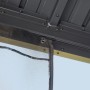 Detailaufnahme: Sojag Pavillon Kiruna Anthrazit mit Moskitonetz.