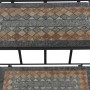 Siena Garden Regal Prato, 63x29x142 cm, schwarz, Mosaik-Optik, Stahlgestell, drei Regalböden.