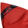 Detailansicht: Roter Sitting Point Sitzsack Big Foot Scuba mit Logo.