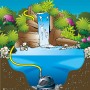 Ubbink Cascademax 6000 Teichpumpe für Wasserfälle und Bachläufe im Einsatz.