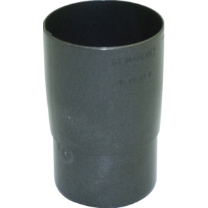 Marley Rohrmuffe DN 53 in Anthrazit-Metallic für Kunststoff-Dachrinnen.