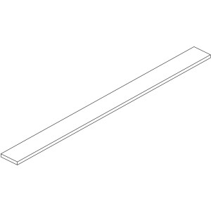 Weiße Osmo Creativ Baubohle, 3,2x20x300 cm, sägerau, für Innen- & Außenbereich.