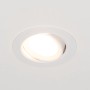 Weißer, dimmbarer LED-Einbaustrahler, 5W, 2700K, drehbar, 3er-Set.