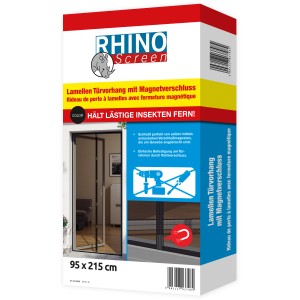 Windhager Türvorhang Magnet, schwarz, 95x215cm: Fliegengittertür mit Magnetverschluss für Insektenschutz.