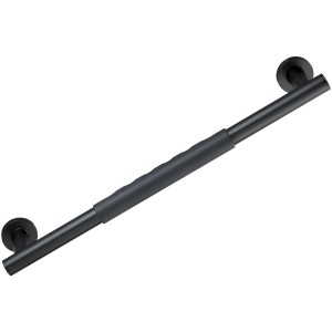 Wenko Wandhaltegriff Secura, 50,5 cm, schwarz, mit rutschfester Soft-Touch-Grifffläche für mehr Sicherheit im Bad.