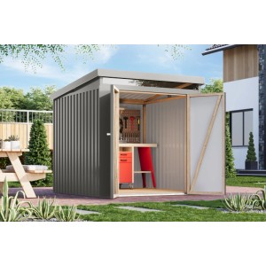 Karibu Metallgerätehaus Neos 2 Graualuminium