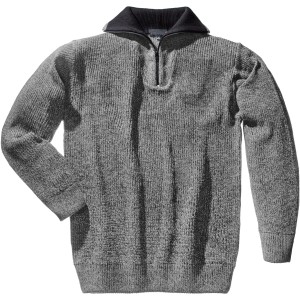 Scheibler Workwear Troyer Norderney, schwarz-weiß, Größe S. Arbeitskleidung mit hohem Kragen und Reißverschluss.