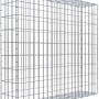 Leere Gabiona C-Ring-Gabione, 90x100x20 cm, Maschenweite 5x10 cm, aus verzinktem Draht.