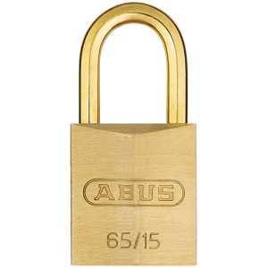 Abus Messing-Vorhangschloss 65MB/15, robust und korrosionsgeschützt.