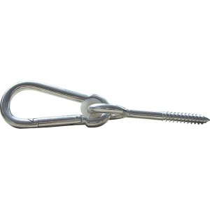 Amazonas Haken-Set Jumbo, silberfarben, für Hängematten und Hängestühle.