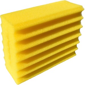 Gelber Heissner Filterschwamm fein für Teichfilter Kartusche, Ersatzteil.