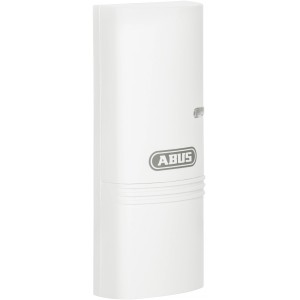 Abus Funk-Erschütterungsmelder Smartvest, weiße Alarmanlage für Fenster und Wände.
