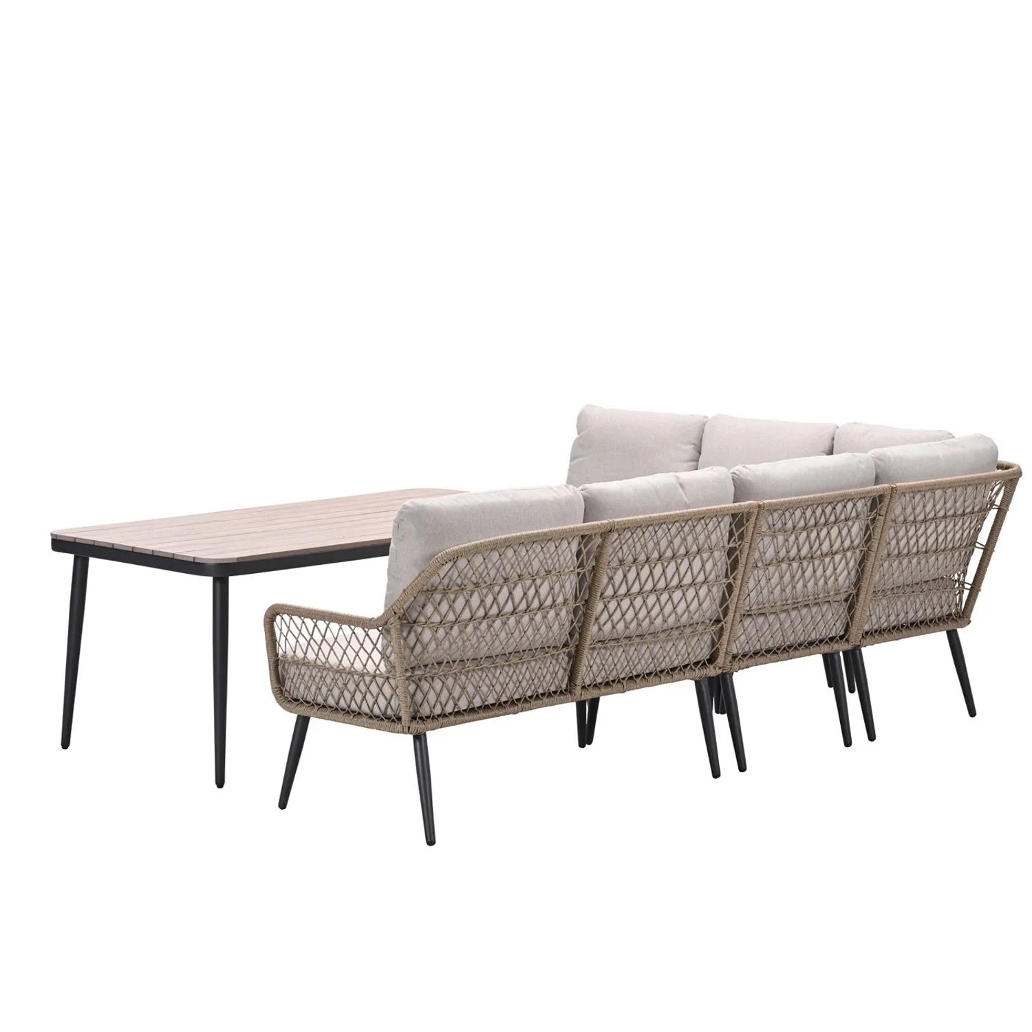 Garden Impressions Allasio Lounge- Dining Eckset - 5tlg. - Outdoor-Design mit funktionaler Dining-Höhe_10