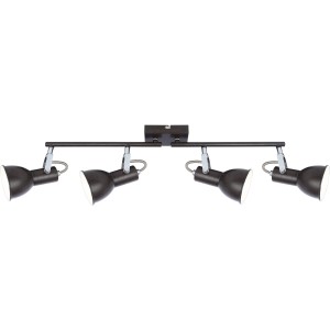 Globo Spot XENIA, braune Deckenleuchte mit vier Strahlern. Metall, verstellbar.