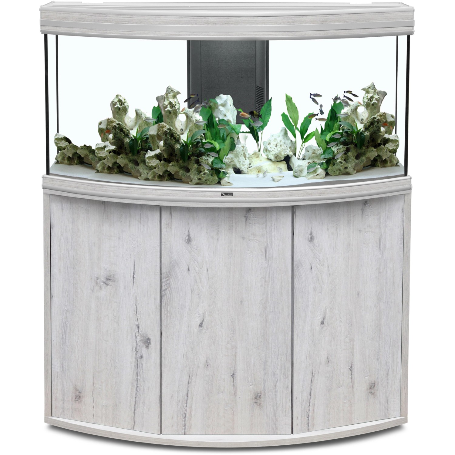 Aquatlantis Aquarium-Kombination Fusion Horizon 120 LED 2.0 252 l Esche ...