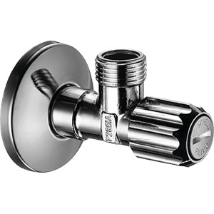 Hansgrohe Eckventil mit Feinfilter, Abgang G 3/8, Chrom.