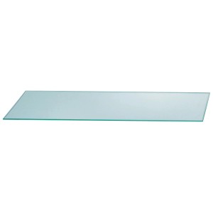 Kristall-Form Glasablage Klarglas 60 cm x 14 cm Geschraubt