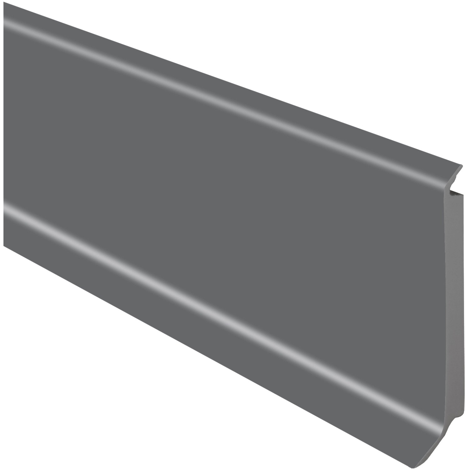Sockelleiste Hartschaumkern Grau 60 mm x 15 mm x 2500 mm kaufen bei OBI