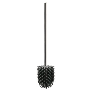 Tesa Ersatz-WC-Bürste, anthrazit, mit Metallgriff und TPE-Bürstenkopf für hygienische Reinigung.