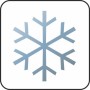 Symbol für Frostbeständigkeit des Pflanzgefäßes.