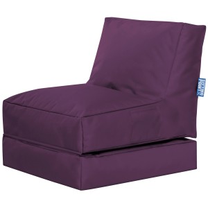 Sitting Point Sessel Twist Scuba in Aubergine, bequemer Sitzsack für Innen- und Außenbereich.