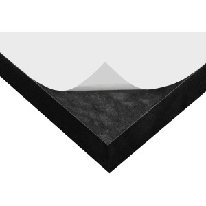 Apa Garagen-Wandschutz, schwarz-gelb, selbstklebend, 50x7x3cm, zum Schutz vor Kratzern in Garagen.