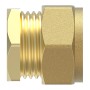 Kirchhoff Endstück 15mm, Klemmfitting aus Messing für CU-Rohr, blank
