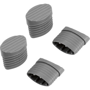 Fußkappen für Vigo Klappsessel, 4er-Set, Kunststoff, Ersatzteil für Gartenbänke.