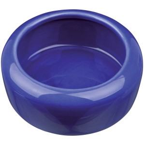 Blauer Trixie Keramiknapf für Meerschweinchen, 200 ml, ø 10 cm.