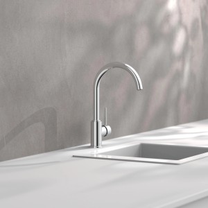 Schütte Spültischarmatur Casalla Niederdruck, Chrom Einhebelmischer für drucklose Geräte.