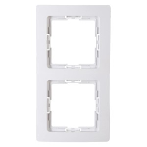 Kopp Abdeckrahmen 2-fach Paris Arktisweiß für Schalter und Steckdosen.