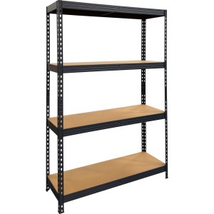 OBI Metall-Schwerlast-Steckregal Expert mit 4 MDF-Böden, 180x120x40 cm.