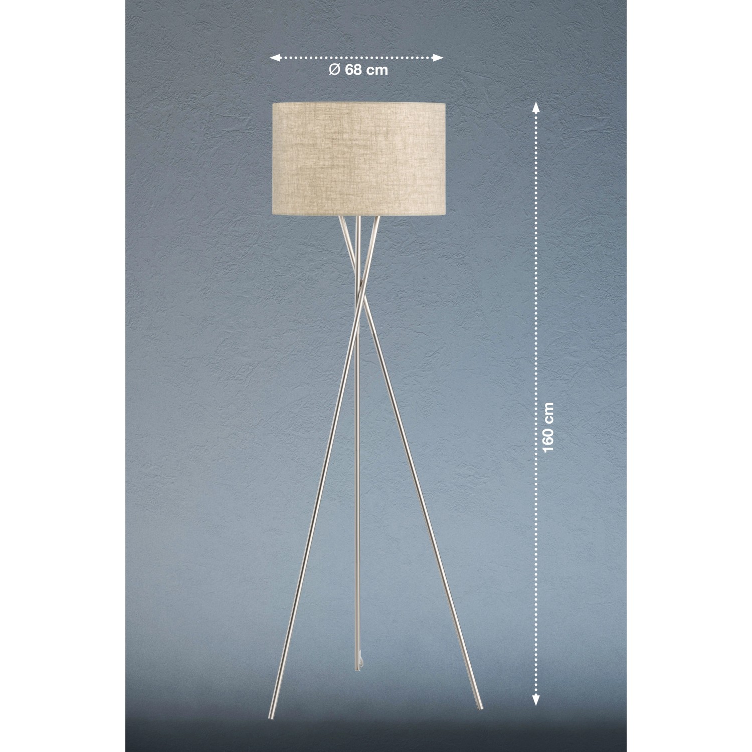 FISCHER & HONSEL Sten LED-Bettleuchte - Nickelfarben (30702) Online