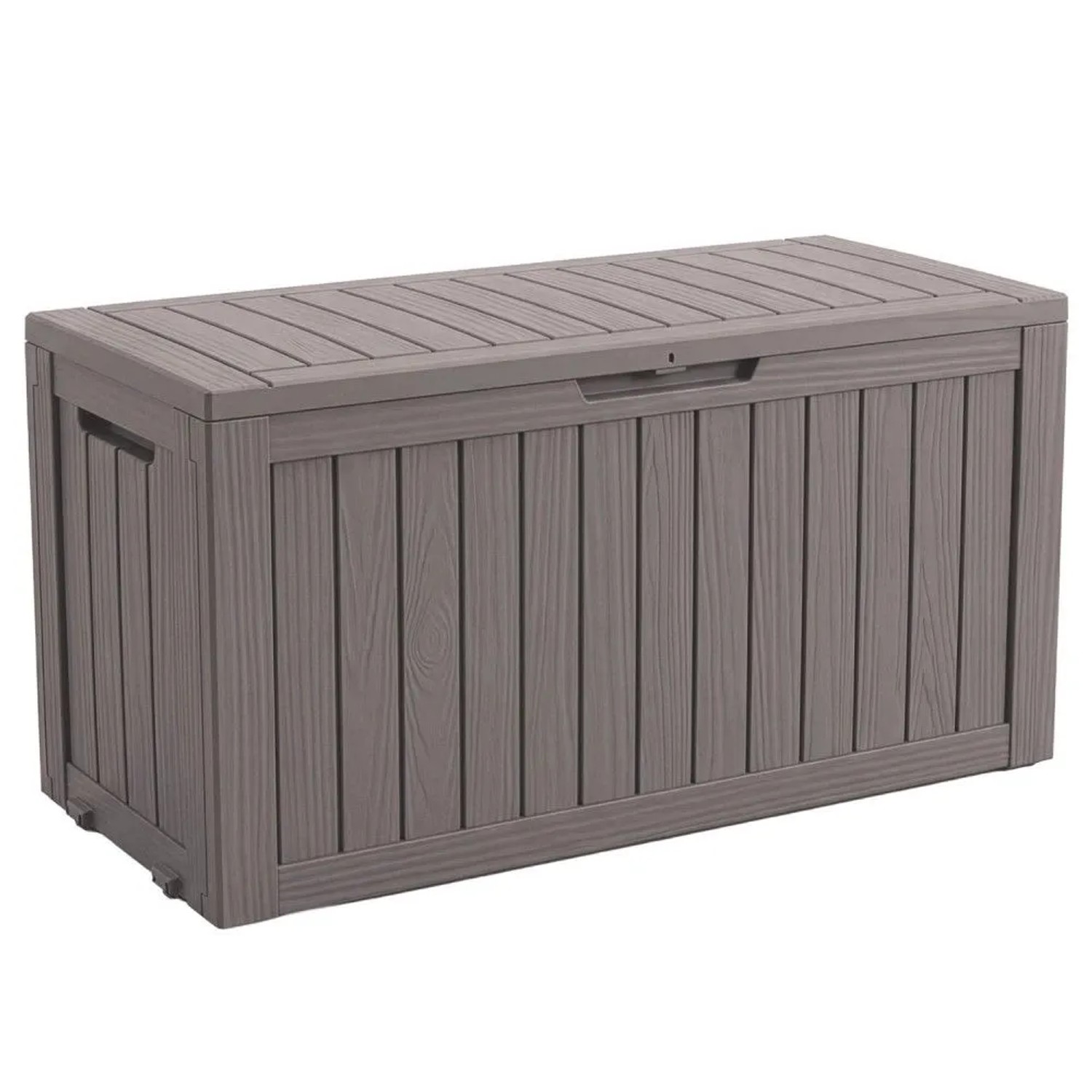 Floordirekt Gartenbox Holzoptik Wetterfest Auflagenbox Kissenbox Braun 270 L kaufen bei OBI