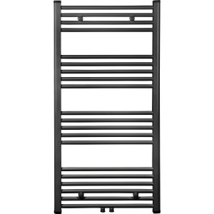 Wasserführender Badheizkörper Koblenz 60 x 120 cm Schwarz Matt