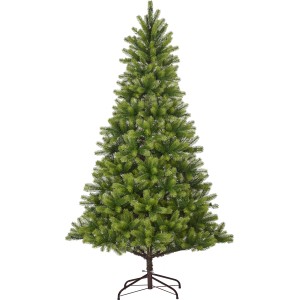 Grüne LED Kunsttanne Nagano, 180 cm hoch, für stimmungsvolle Weihnachtsdeko.