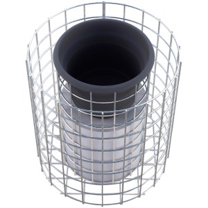 Gabiona Gabionen-Blumensäule rund feuerverz 42 x Ø 37 cm Maschenw 5 x 5 cm