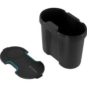 Gardena AquaBloom Wasserbehälter mit Deckel für Micro-Drip-Systeme, schwarz.