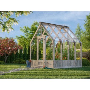 Palmako Gewächshaus Emilia 5 Grau 5,4 m²