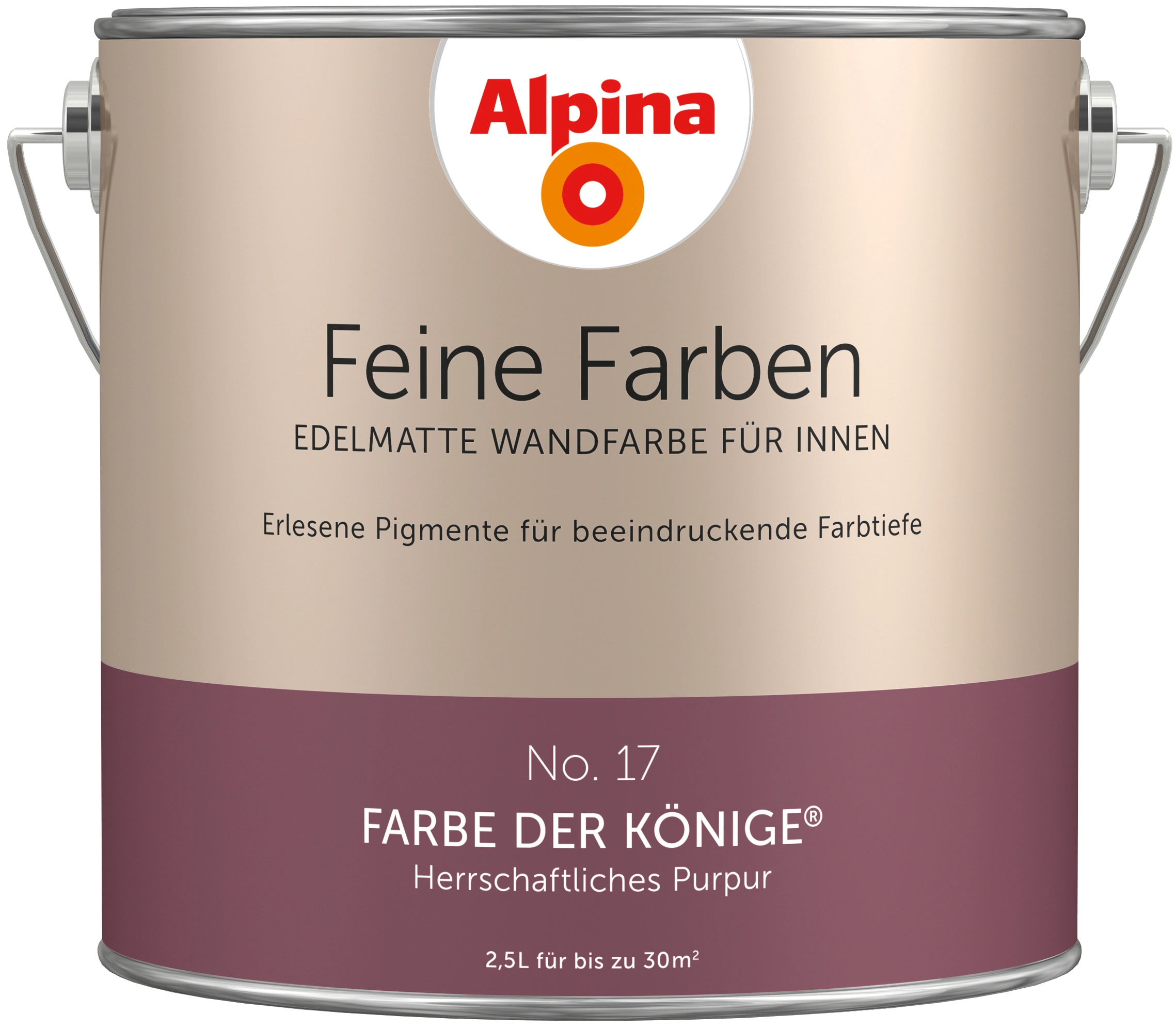 Alpina Feine Farben No. 17 Farbe der Könige® Purpur edelmatt 2,5 l