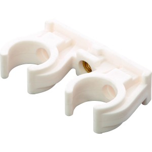 Rohrclip Doppelt Ø 22 mm