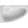 Weißer Ottofond Whirlpool Loredana 175x110 cm mit Hydromassage-Düsen und LED-Farblicht.