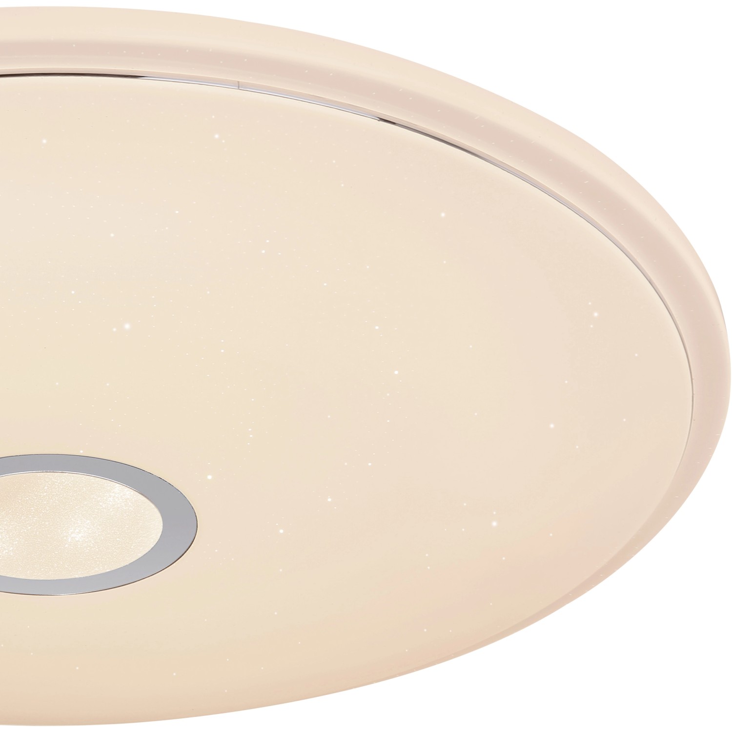 Dimmbare LED Deckenleuchte Connor, 50cm, mit Sparkle Dekor und Smart Home Funktion.