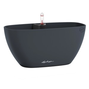 Lechuza Pflanzgefäß NAVIO Color 10 in Schiefergrau, moderne Pflanzschale für Innenräume.