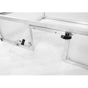 KGT Unterbau für Frühbeet 100 mit Pendelklappe, Aluminium-Profilsystem.