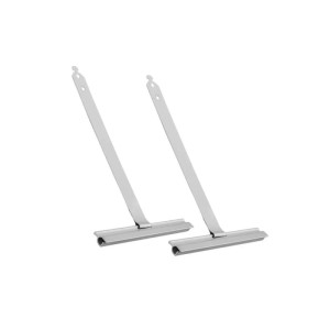 Zwei silberne Bauheld Rollladen Aufhängefedern Maxi 150mm aus Federstahl, kunststoffbeschichtet, für Rollladensteuerung.