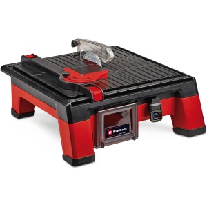Einhell Akku-Fliesenschneidmaschine TE-TC 18/115 Li Solo, rot-schwarzer Fliesenschneider.