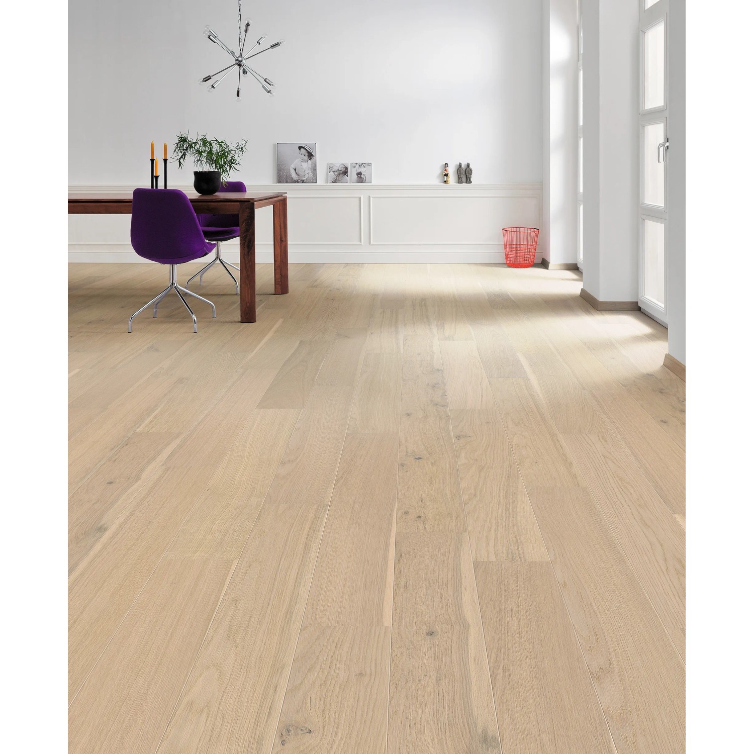 Living by HARO Parkett Landhausdiele 2V Eiche Wei Strukturiert Naturl  kaufen bei OBI